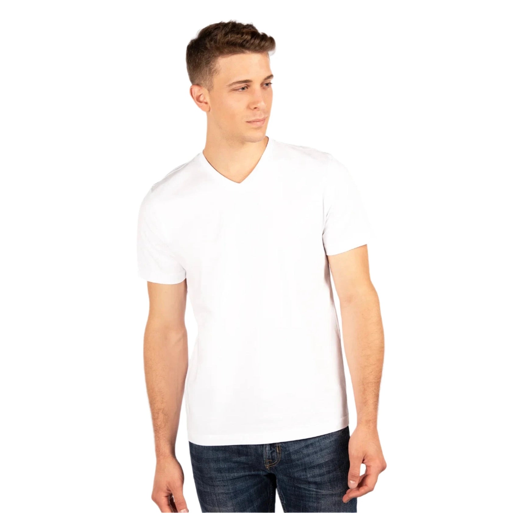 CITY LAB 0208V-WHITE(V-NECK)